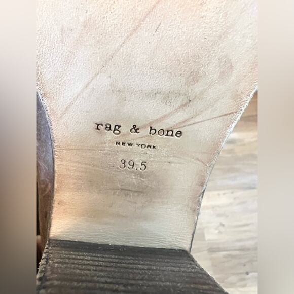 Rag & Bone Kerr Ankle Boot brown leather as seen on Taylor swift heeled 9/9.5 - Picture 10 of 11